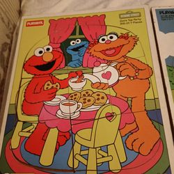 Playskool Wooden Puzzles. 1985 And 1994. See Description