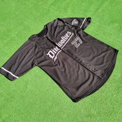 Game of Thrones Direwolves Winter is Coming #27 House Stark Med Baseball Jersey
