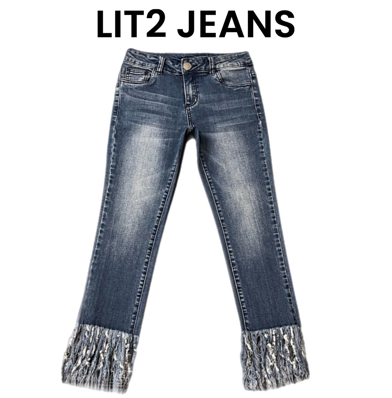 LIT2 Blue Cropped Jeans