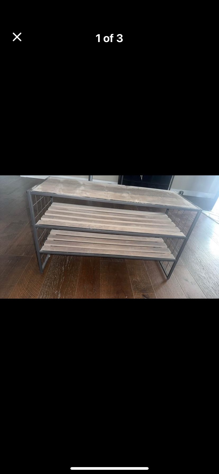 Shoe Rack , box Spring N Frame (mattress Not Included) N Desk 