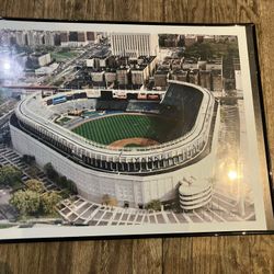 Framed Yankee Stadium Aerial Photo – New York Yankees