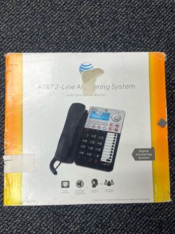 At&T 2-line answering system