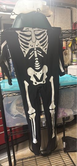 YL glow in the dark Halloween Skeleton outfit