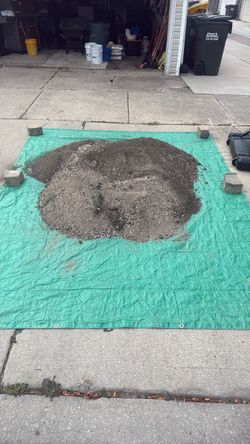 Free dirt for landscaping or landfill.