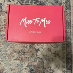 Miss to Mrs Bridal box gift engagement