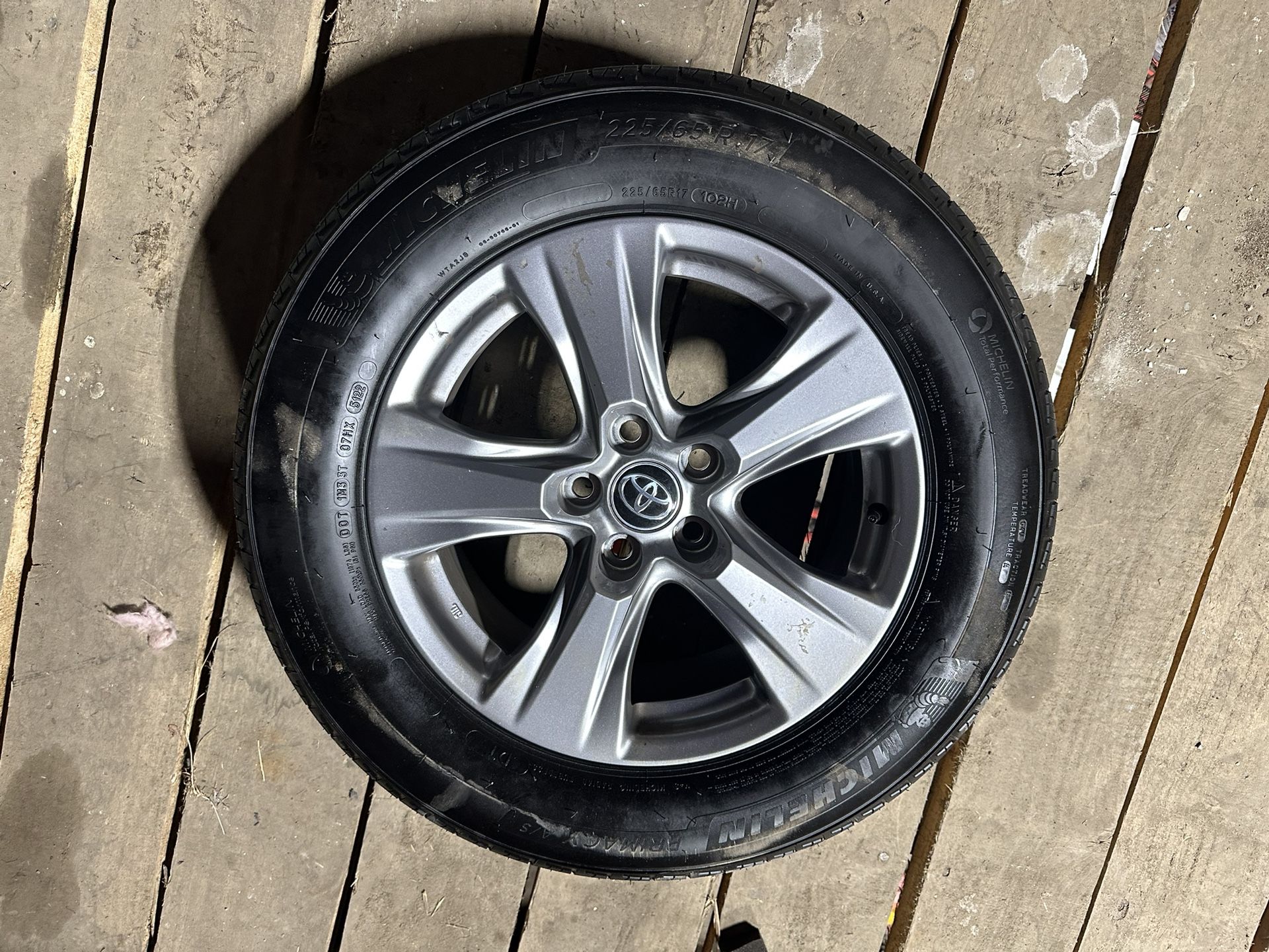 New Toyota RAV4 17” OEM Wheels + Michelin Tires