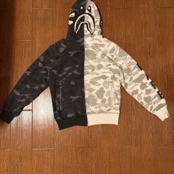BAPE x Neighborhood Jacket | Black & White | Streetwear | Size L