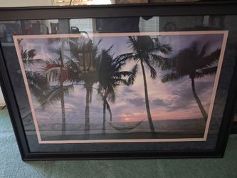 Hawaiian sunset picture.