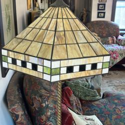 Funky Floor Lamp W Vintage Bass