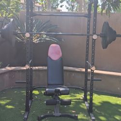 Squat rack+extras