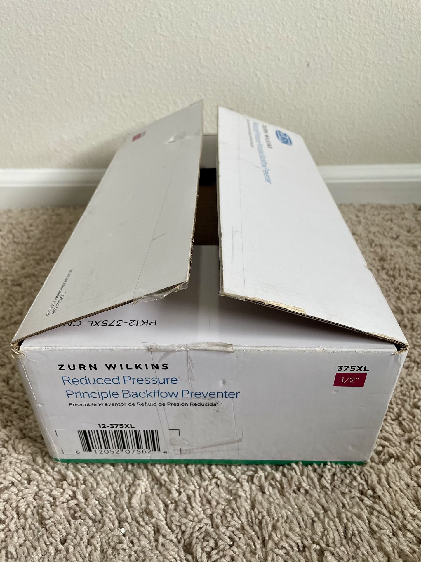 ZURN WILKINS Reduced Pressure Principle Backflow Preventer 1/2" | 12-375XL