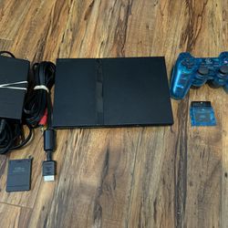 Black Slim PlayStation (PS2) (Clean/Tested)