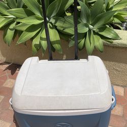 Large Igloo Cooler On Wheels With Long Handle