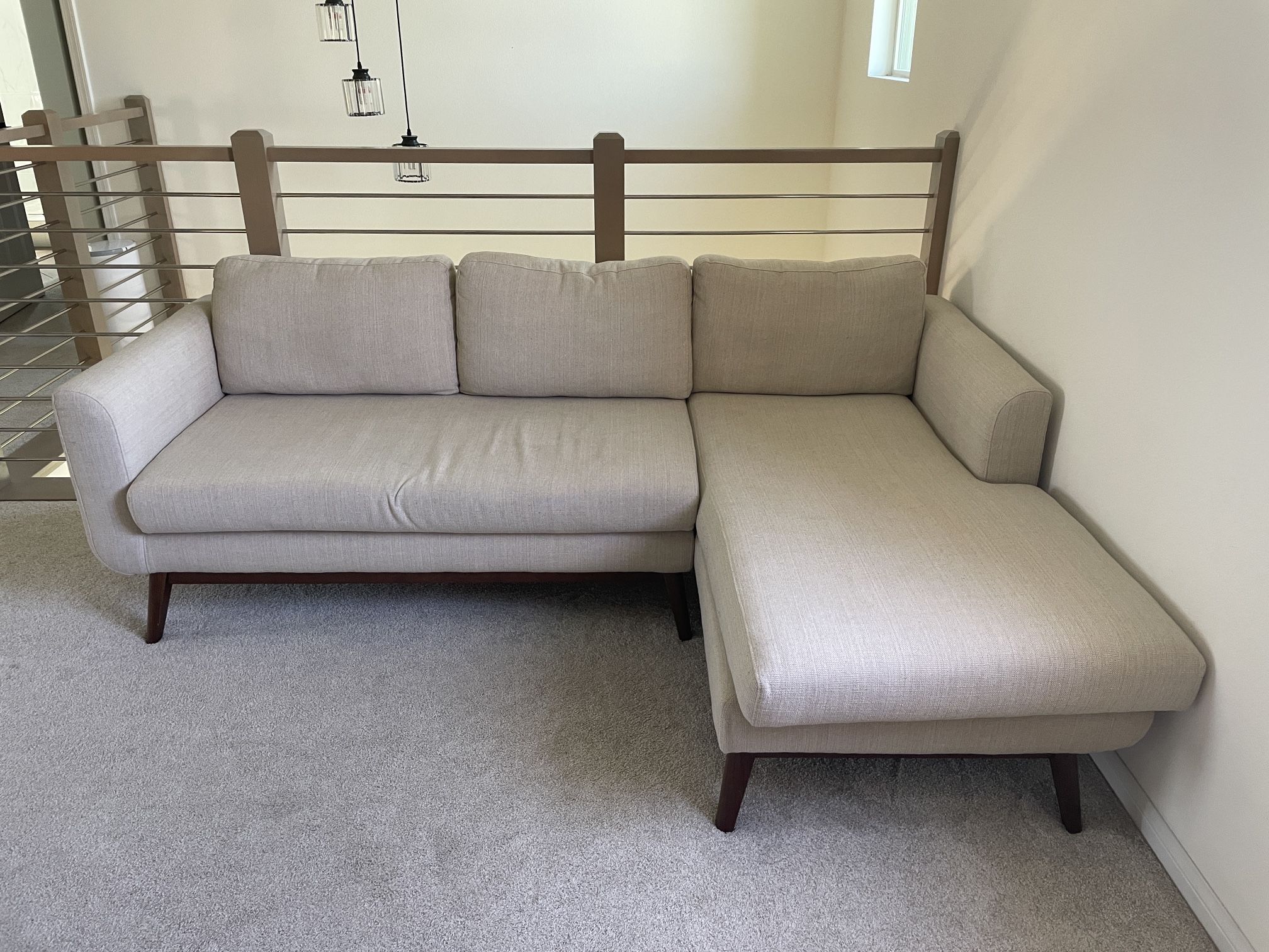 AllModern Neutral Chaise Sectional