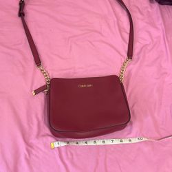 Red/Burgundy Calvin Klein Purse