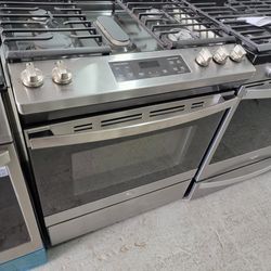 GE Gas Stove Stainless Steel Slide In