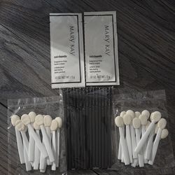 Mary Kay Mascara Wands/Eyeshadow Sponges/ 2 Satin Hands Sample Creams