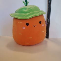 New Squishmallow Easter 2025 Caroleena the Carrot Wearing a Bucket Hat 12 inch