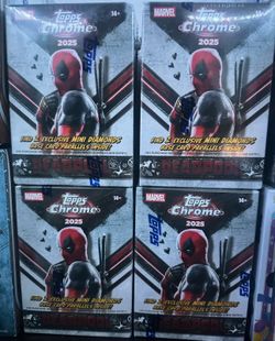 2025 TOPPS CHROME DEADPOOL VALUE BOX