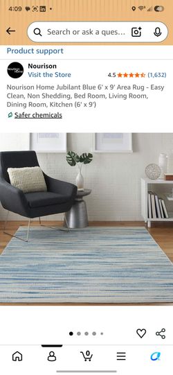 Blue 6' x 9' Area Rug