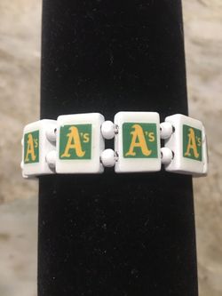 Oakland Athletics jewelry bracelet