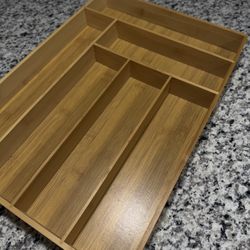 Bamboo Drawer Organizer – Multi-Section, Natural Bamboo