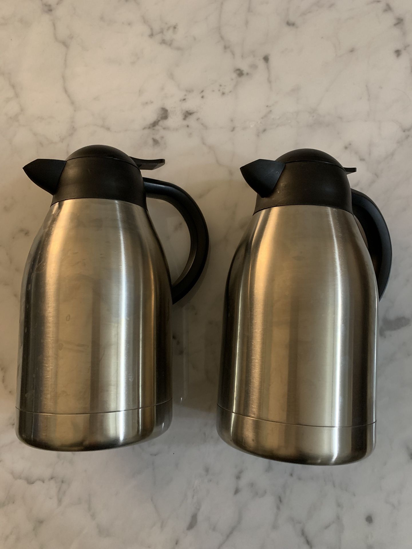 Catalina Brushed Satin 68oz Insulated Carafe – Set of 2