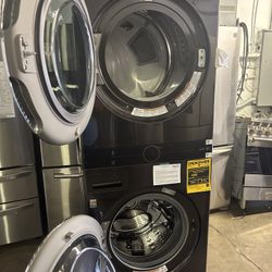 LG 27 INCH WASHER AND ELECTRIC DRYER TOWER ( NEW BOX SCRATCH & DENT)