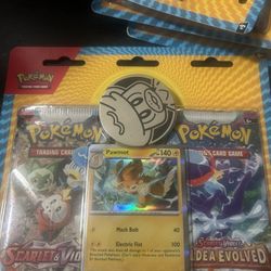 Pokémon TCG Scarlet & Violet + Paldea Evolved Blister Pack Pawmot Promo Sealed