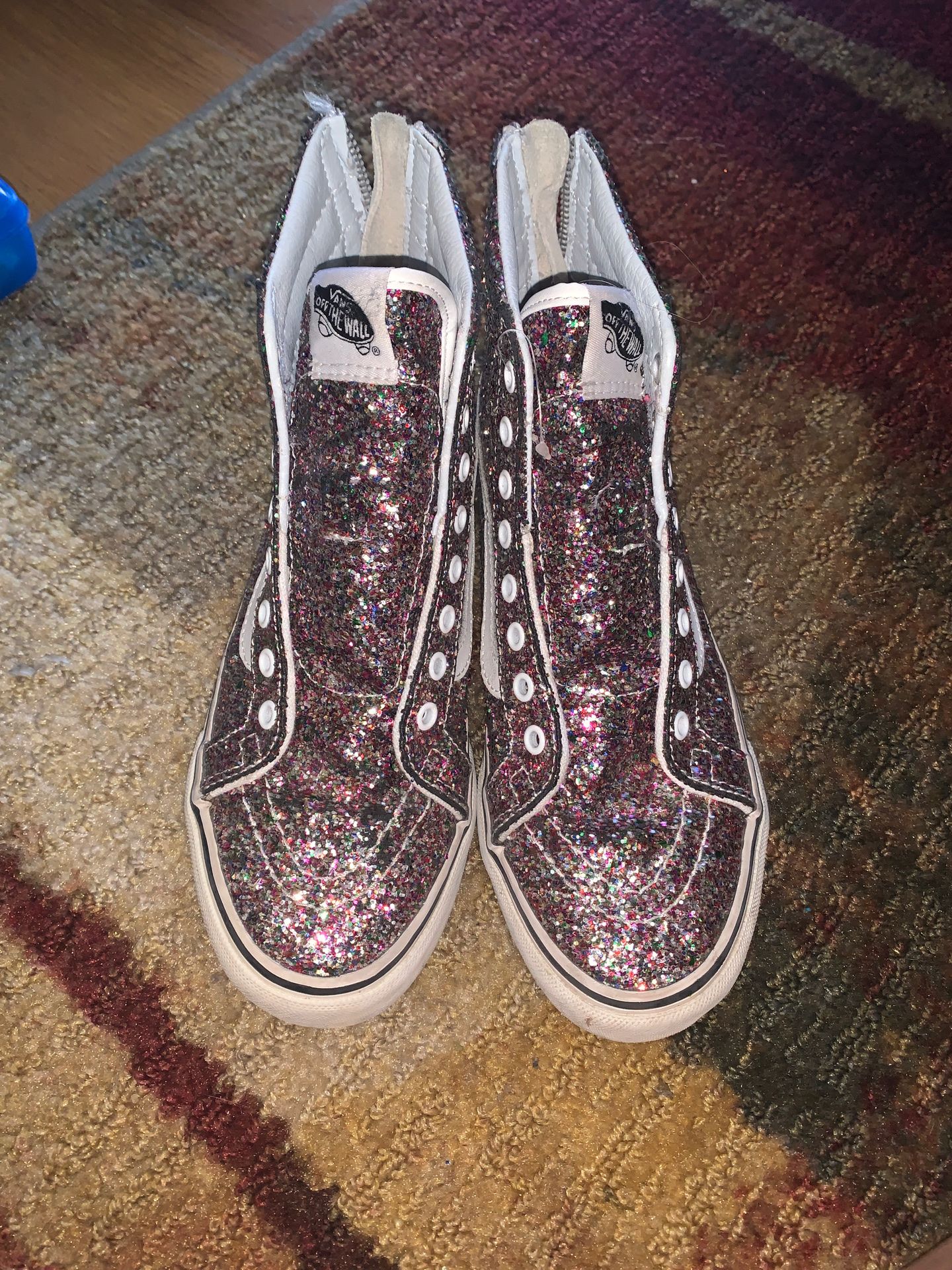 custom sparkle van shoes