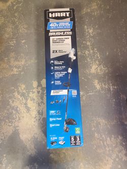 Hart 40v 15" Supercharge Carbon Fiber Shaft String Trimmer Kit