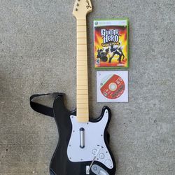 Xbox360 Game.. Guitar Hero Rockband Bundle !!!