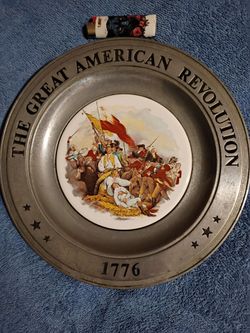 The Great American Revolution 1(contact info removed) Battle of Bunker Hill 10.5" Pewter Plate