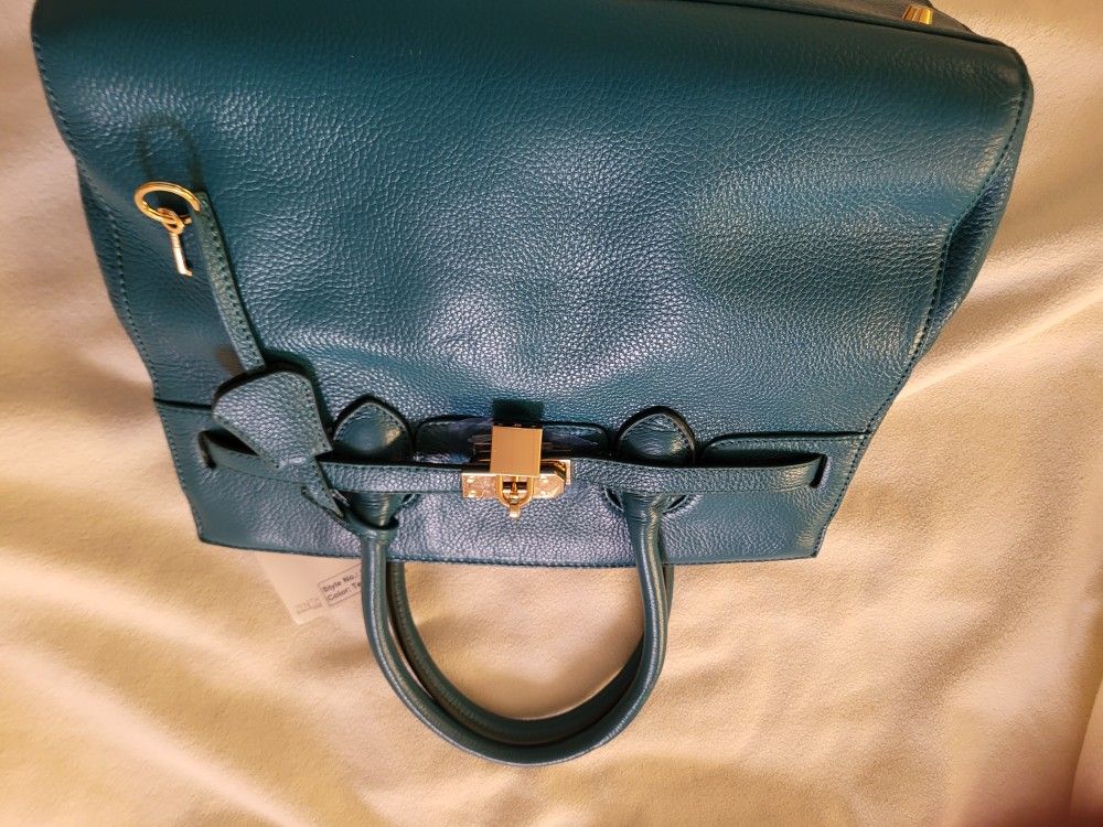 Brand New Never Used. Zenith Teal Handbag!