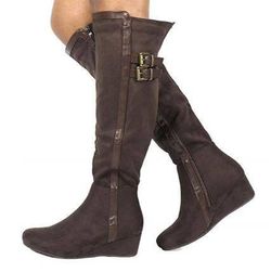 NEW Size 6.5 Women Over The Knee Thigh High Stretch Boots