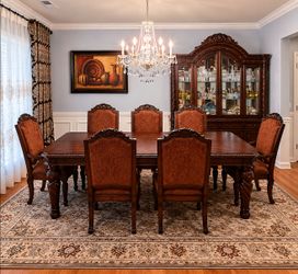 Dining table set of 9