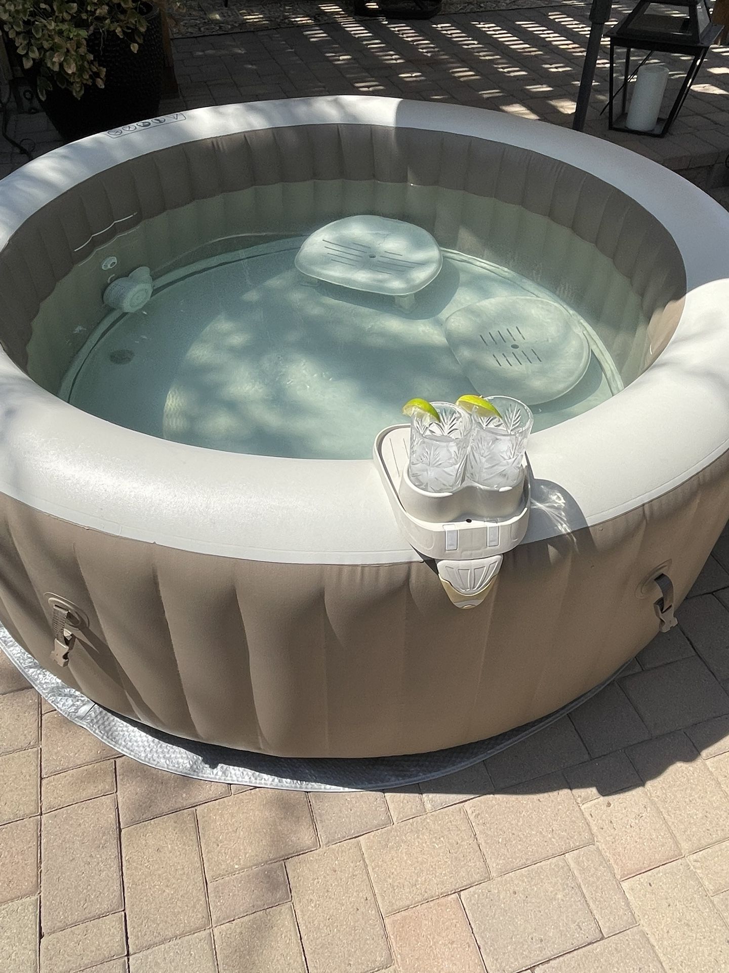 Inflatable 4 Person Hot Tub - Intex Pure Spa