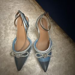 Torrid blue heels size 10.5