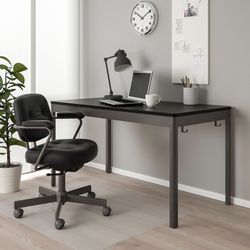 Home Office Set Up Desk, Monitor Stand, Printer, iMac 