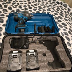 GVEELIFE Cordless Impact Wrench Kit