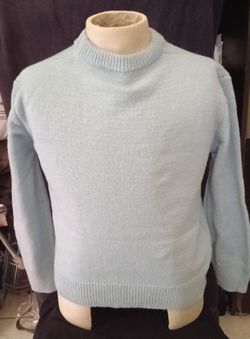 Sky Blue Mock Neck SWEATER SIZE M