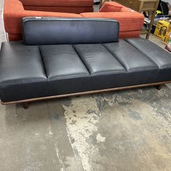 Jasper 80” Armless 3- Seater In Black 