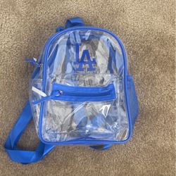 Clear Dodgers Backpack