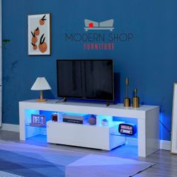TV STAND  ( HIGH GLOSS AND LED LIGHTS) 