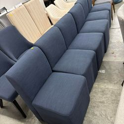 Set of 6,CHITA Upholstered Dining Chairs Modern Armless Accent Chair