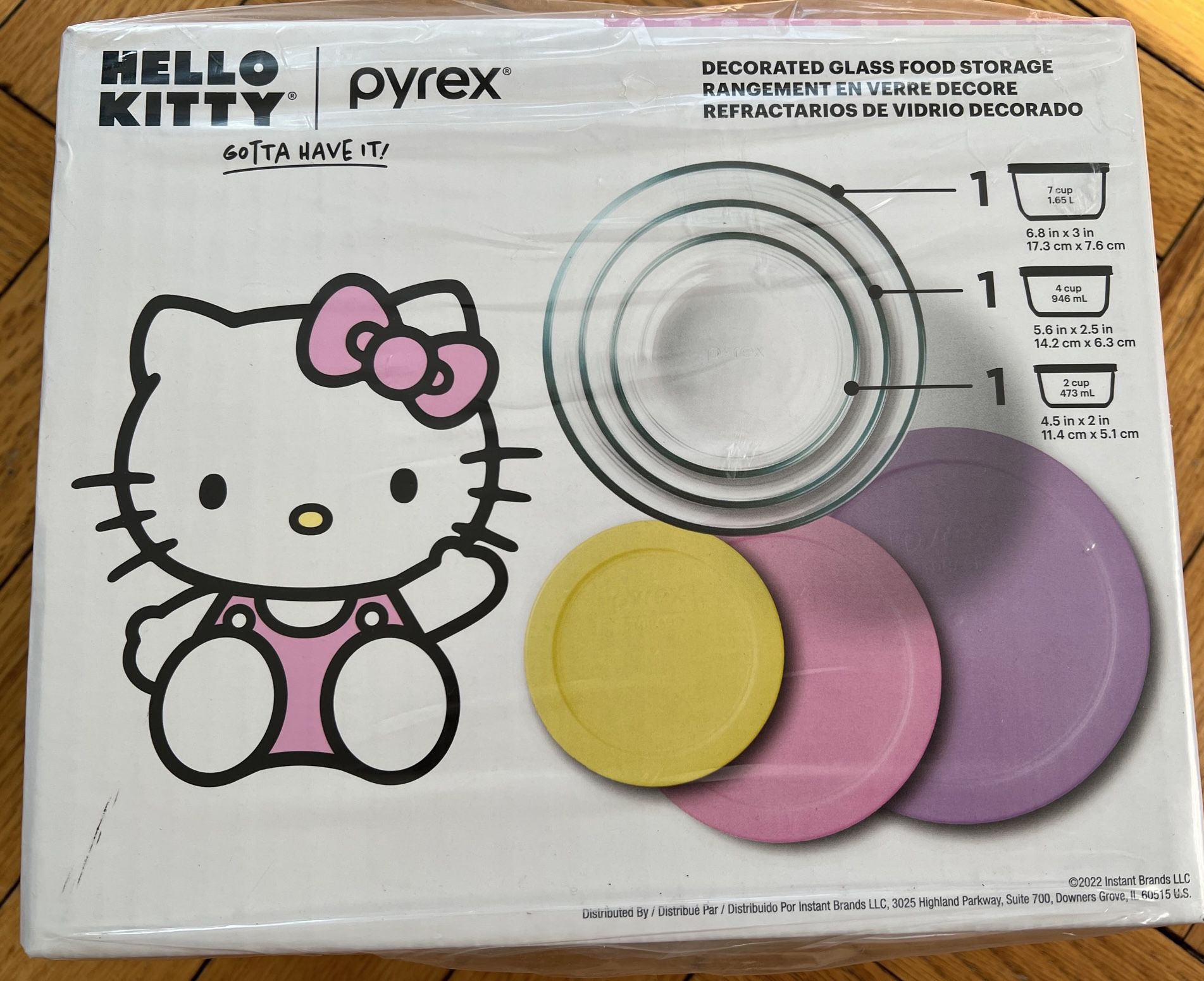 Hello Kitty Pyrex 6 Pc Set NEW SEALED Sanrio
