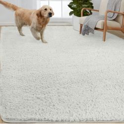 Gorilla Grip Soft Faux Fur Area Rug, Washable, Shed and Fade Resistant, Grip Dots Underside, Fluffy Shag Indoor Bedroom Rugs, Easy Clean, for Living R