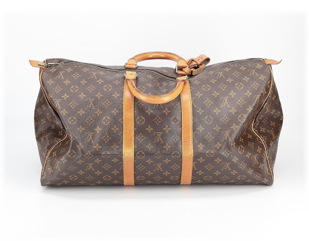 Authentic Louis Vuitton Vintage Monogram Canvas Keepall Bandouliere 55