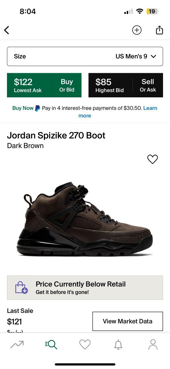 Jordan Spizike 270 Boot