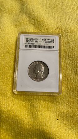 1932-D Washington 1932-D Washington Quarter 25c 1932-D Washington Quarter 25c - ANACS VF30 - Old Soapbox Holder ANACS -VF 30- Nice Details! Quarter AN